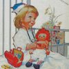 Littel Nurse And Doll diamond paintings