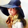 Little Girl Sunhat diamond painting