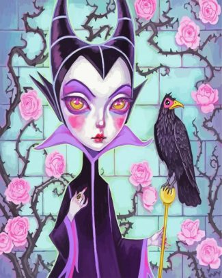 Little maleficent diamond painting