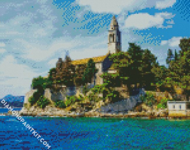 Lopud Croatia diamond painting