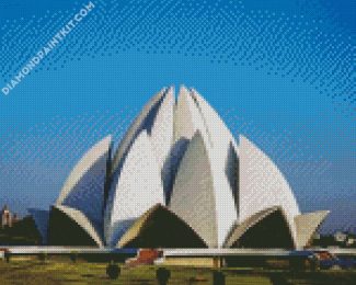 Lotus Temple diamond painting