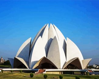 Lotus Temple diamond painting