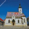 Lovrijenac St Marks Church Croatia diamond painting