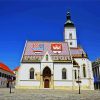 Lovrijenac St Marks Church Croatia diamond painting