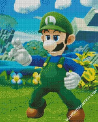 Luigi Mario Game diamond painting