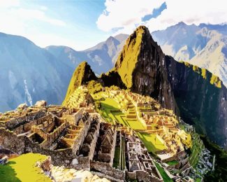 Machu Picchu Mountain diamond painting