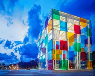 Malaga Colorful Cube diamond painting