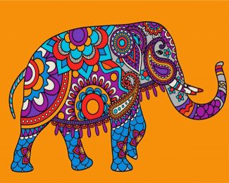 Mandala Elephant diamond painting