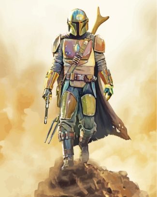 Mandalorian Star Wars diamond painting