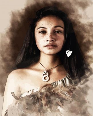 Maori Girl diamond painting