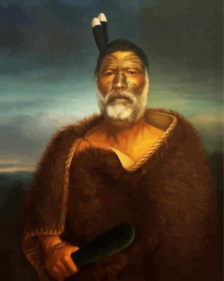 Maori Old Man diamond painting