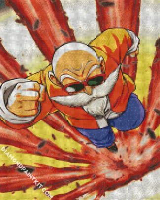 Master Roshi dragon ball diamond paintings