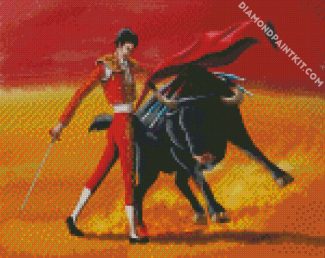 Matador And Bull diamond paintings