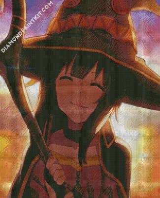 Megumin Konosuba Anime diamond painting