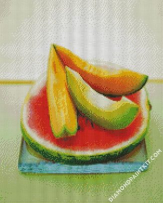 Melons Fruit diamond paintings