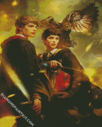 Merlin And King Arthur Art diamond paintings