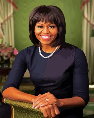 Michelle Obama diamond painting