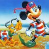 Mickey Mouse And Pluto diamond painting