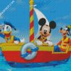 Mickey Mouse Duck And Pluto diamond painting