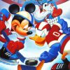 Mickey Mouse Playing Hockey diamond painting