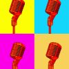 Microphones Pop Art diamond painting