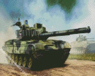 Military Battle Tank diamond painting