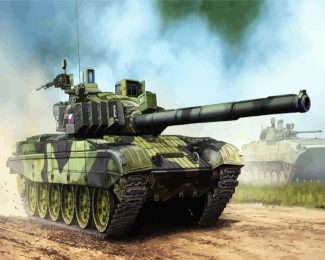 Military Battle Tank diamond painting