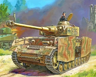 Military Tank diamond painting