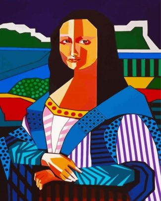 Mona Lisa Cubism diamond painting