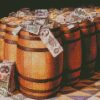 Money Barrels diamond paintings