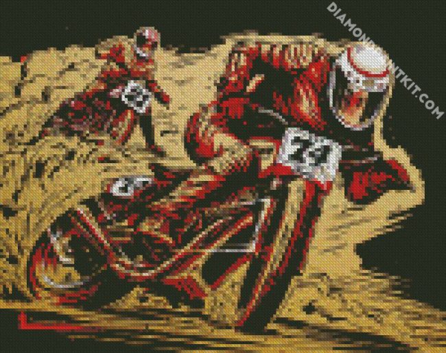 Motorbike Racing diamond painting