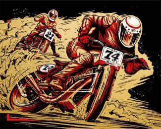 Motorbike Racing diamond painting