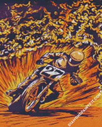 Motorcycle Race diamond painting