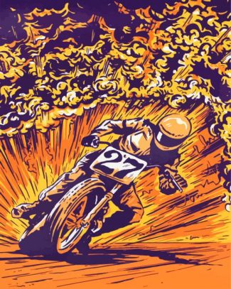 Motorcycle Race diamond painting