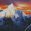 Mount Everest At Sunset diamond paintings