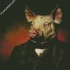 Mr Pig diamond painting