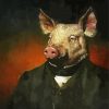 Mr Pig diamond painting