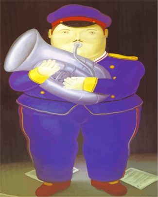 Musician Fernando Botero diamond painting