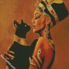 Nefertiti And Black Cat diamond paintings