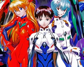 Neon Genesis Evangelion anime diamond painting