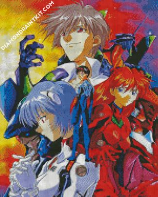 Neon Genesis Evangelion anime manga diamond paintings