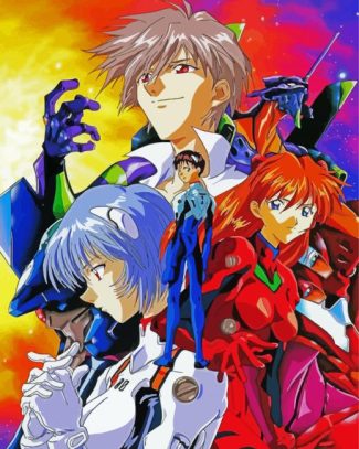 Neon Genesis Evangelion anime manga diamond painting