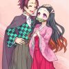 Nezuko And Tanjiro Kamado diamond painting