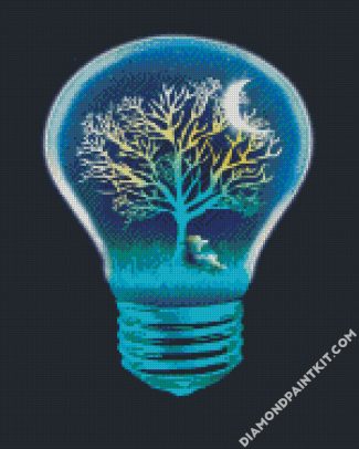 Night Light Bulb diamond painting