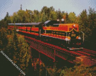 North Shore Scenic Railroad Duluth diamond painting