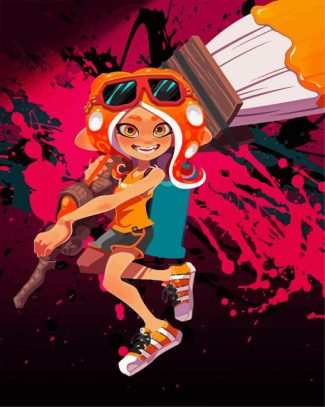 Octoling Splatoon Game diamond painting