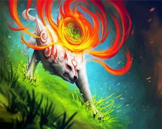 Okami Video Game diamond painting