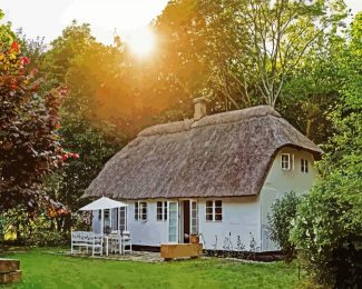 Old farmhouse diamond painting