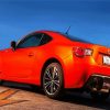 Orange Toyota Car diamond painting