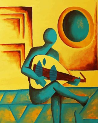 Oud Player diamond painting